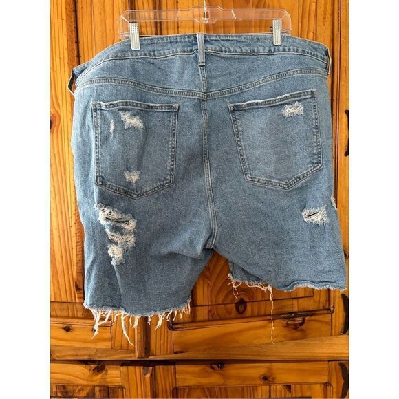 Torrid Button Fly Distressed Denim Shorts - Picture 5 of 8